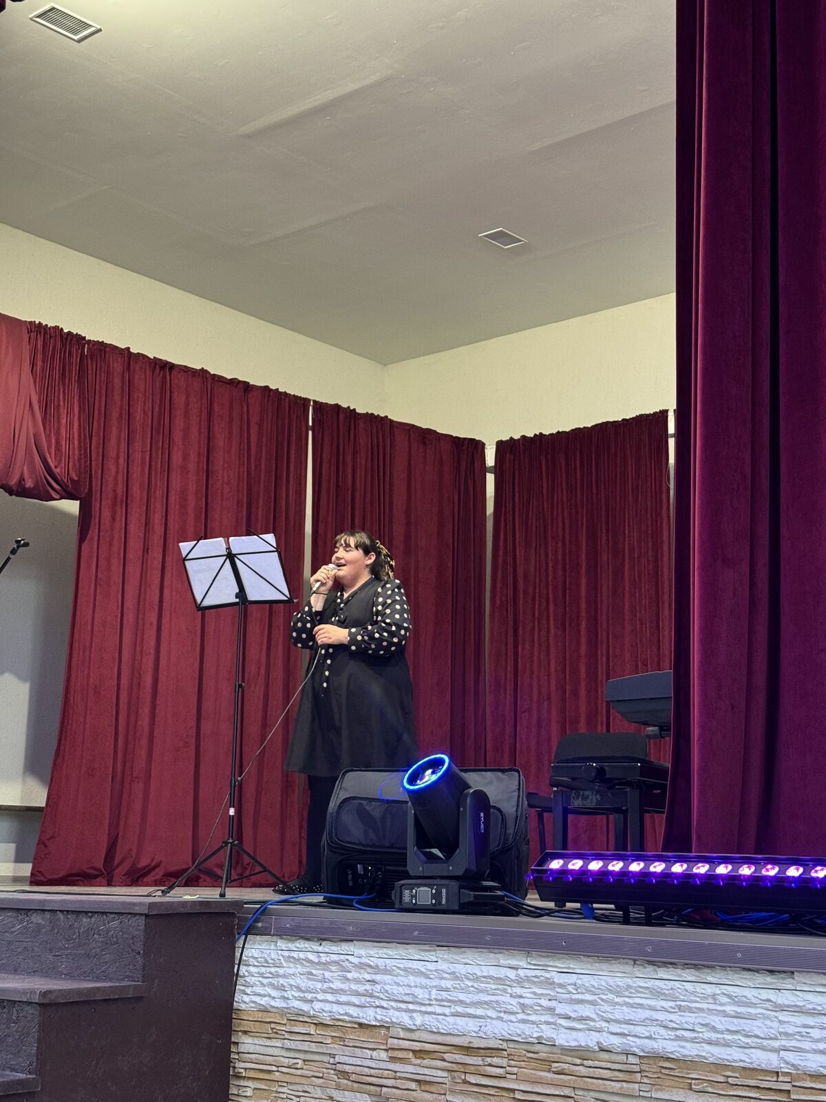 Moment de pe scenă la un concert al academiei 26